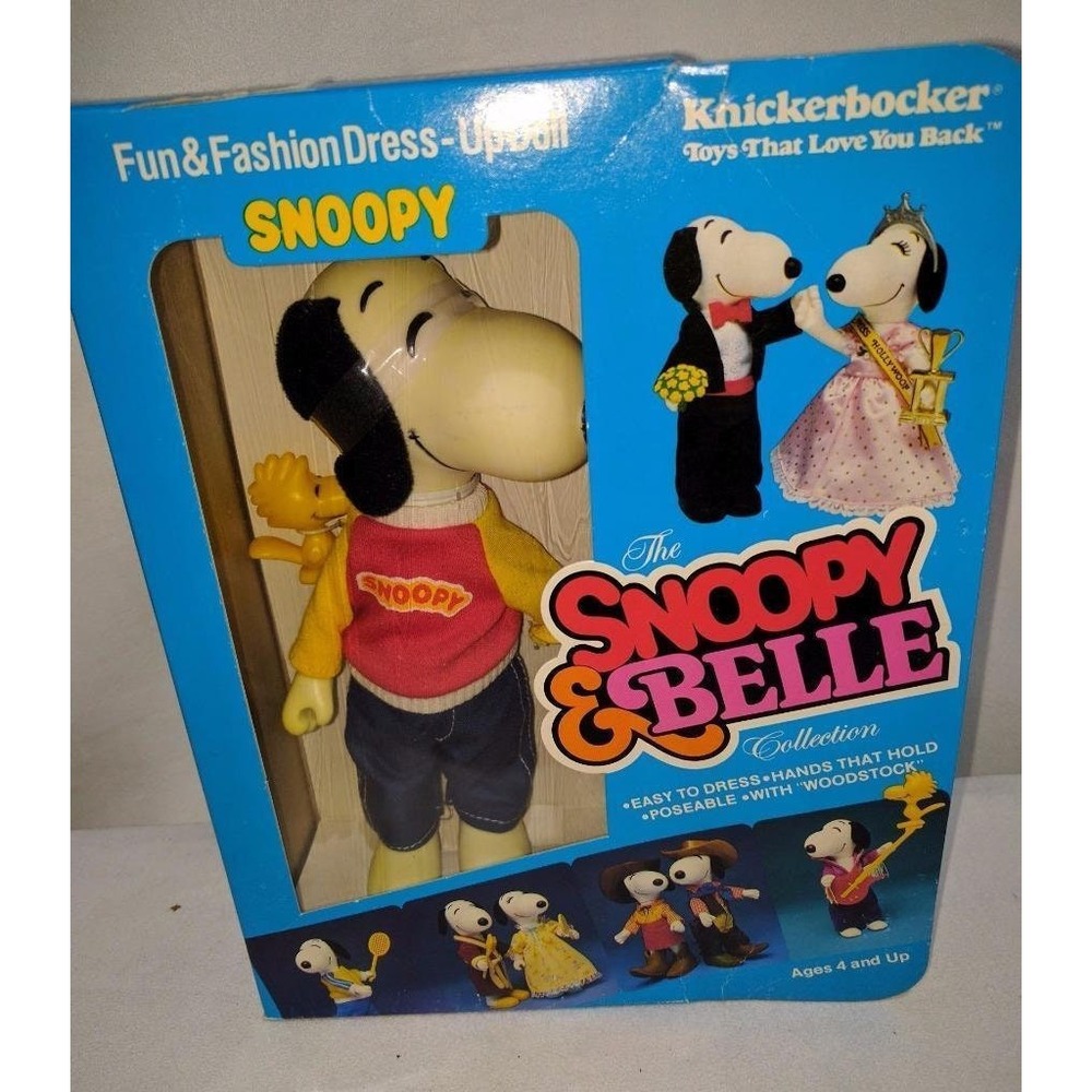 Vintage Peanuts 1965‎ Knickerbocker Snoopy Bell 1580 Poseable Fashion Doll New